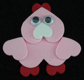 craft foam bird magnet